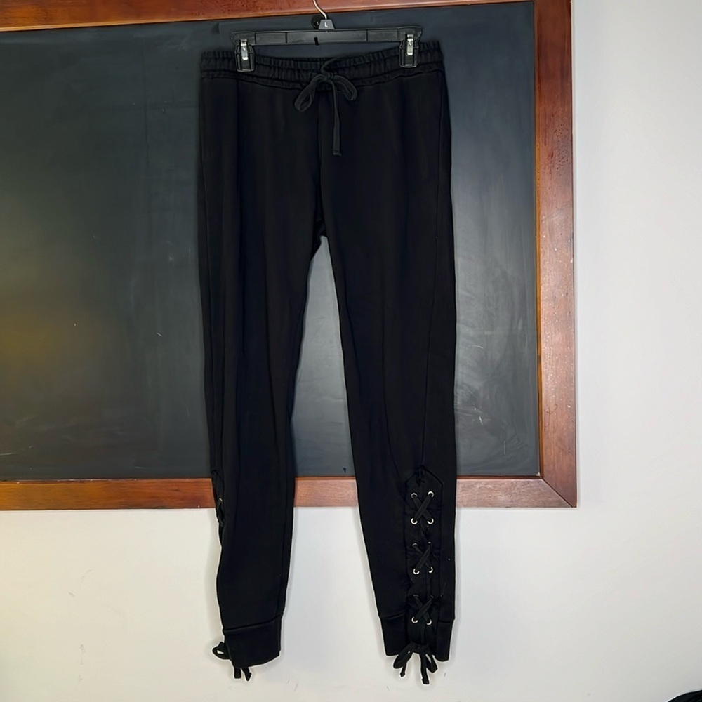 Michael Lauren Women Size L Sweatpants Lace Up Legs